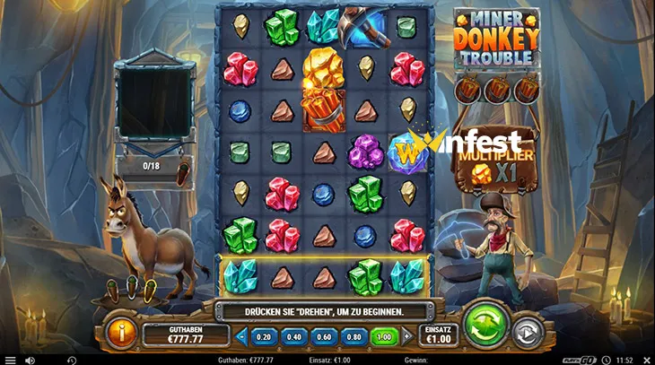 miner donkey trouble Logo