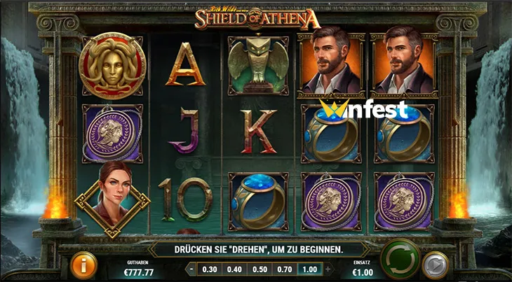 rich wilde and the shield of athena Logo
