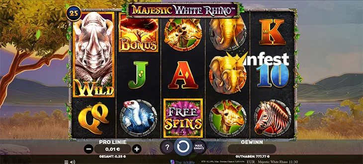 majestic white rhino Logo