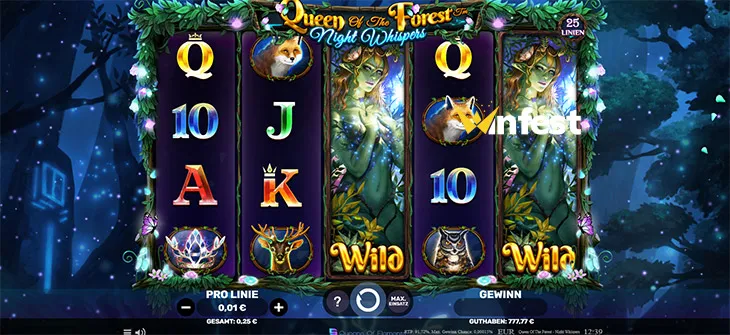 queen of the forest - night whispers Logo