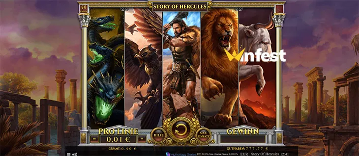 story of hercules Logo