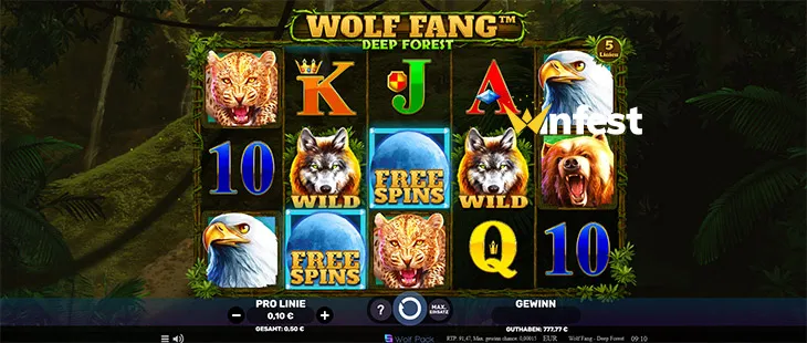 wolf fang - deep forest Logo